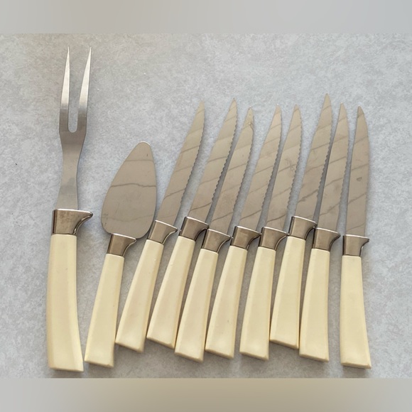 Vintage MCM flatware set Regent Sheffield from England - Picture 8 of 9